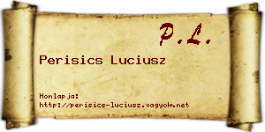 Perisics Luciusz névjegykártya